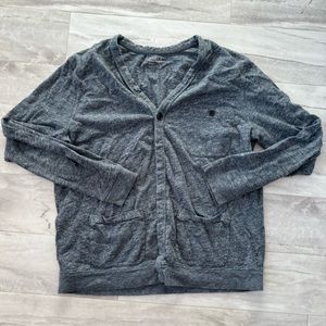 j crew grey cardigan